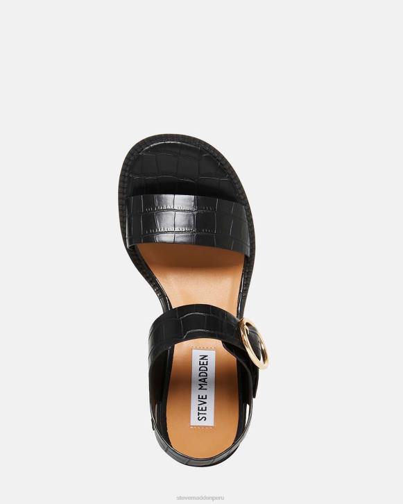 Steve Madden calzado mujer viana 4DZJ118 cocodrilo negro