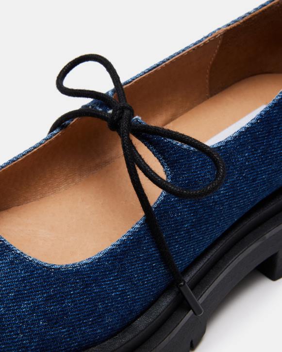 Steve Madden calzado mujer aterrizar 4DZJ524 tela de mezclilla