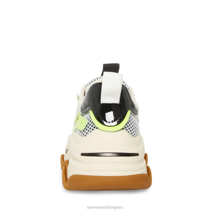 Steve Madden calzado mujer posesión 4DZJ304 blanco verde