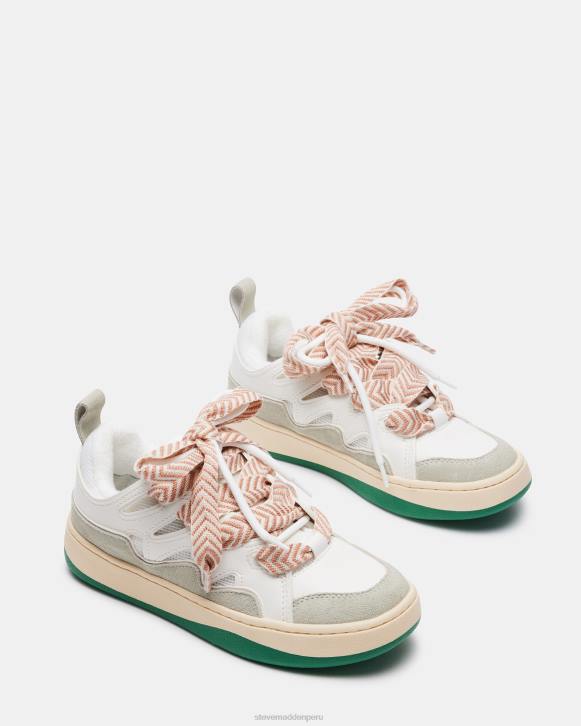 Steve Madden calzado mujer rugido 4DZJ256 blanco verde