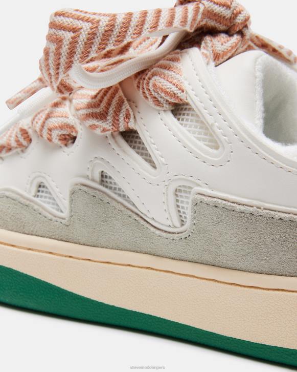 Steve Madden calzado mujer rugido 4DZJ256 blanco verde
