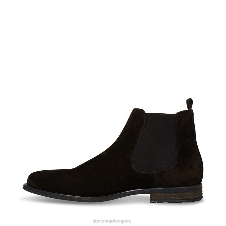 Steve Madden calzado hombres Ricardo 4DZJ930 ante negro