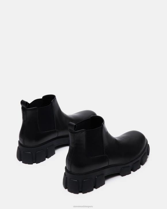 Steve Madden calzado hombres copa 4DZJ934 cuero negro