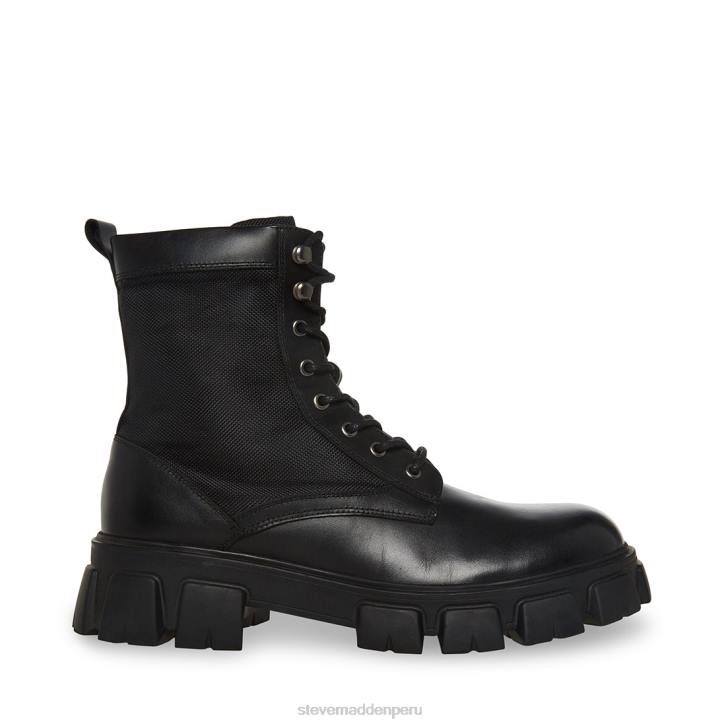 Steve Madden calzado hombres cortinas 4DZJ935 cuero negro