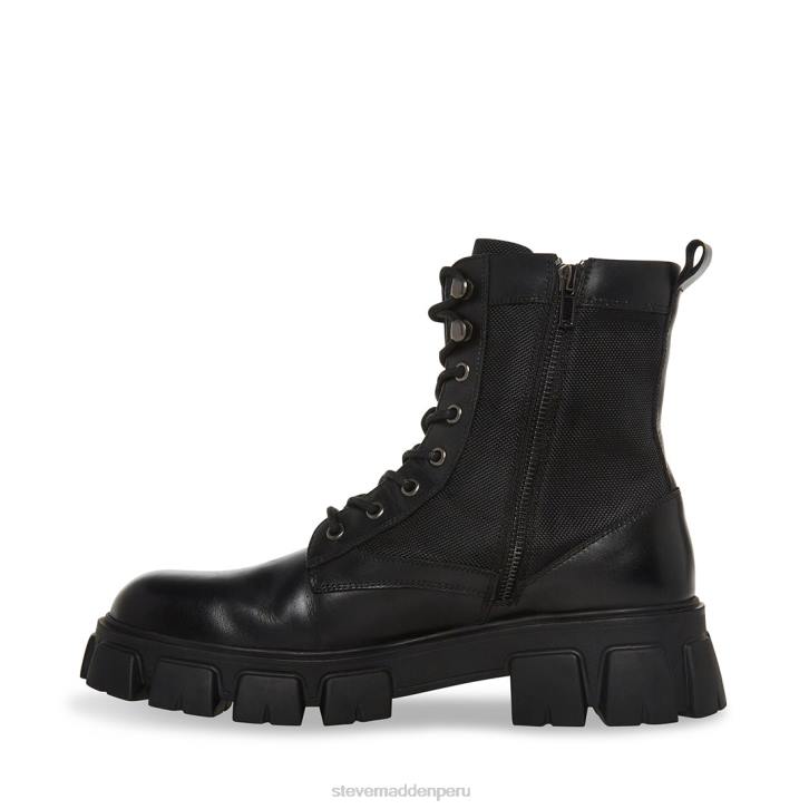 Steve Madden calzado hombres cortinas 4DZJ935 cuero negro
