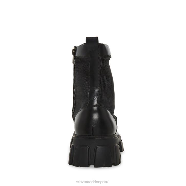 Steve Madden calzado hombres cortinas 4DZJ935 cuero negro