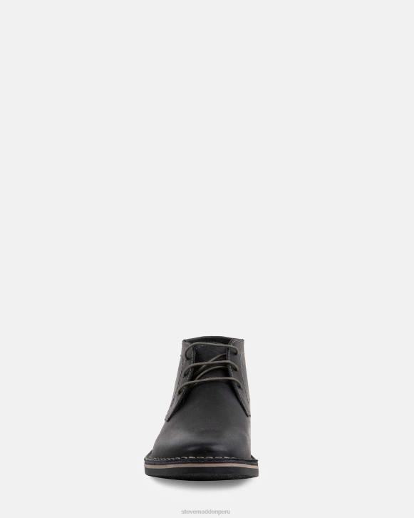 Steve Madden calzado hombres escuchar 4DZJ937 cuero negro