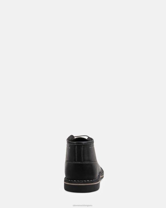 Steve Madden calzado hombres escuchar 4DZJ937 cuero negro