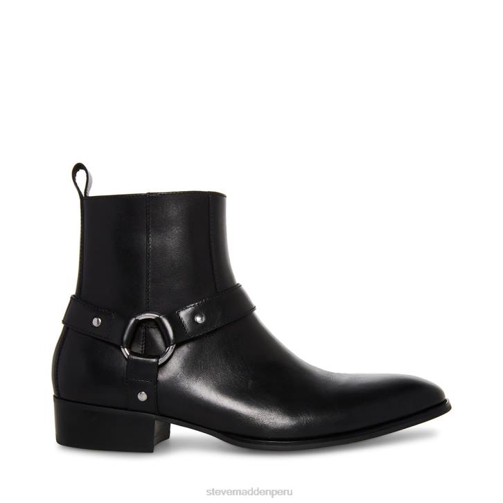 Steve Madden calzado hombres estrellarse 4DZJ932 cuero negro