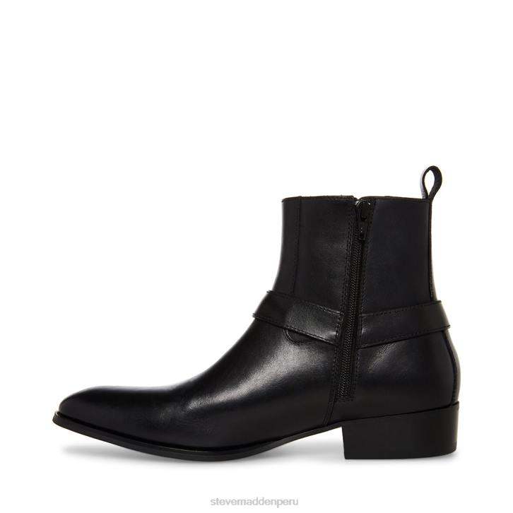 Steve Madden calzado hombres estrellarse 4DZJ932 cuero negro