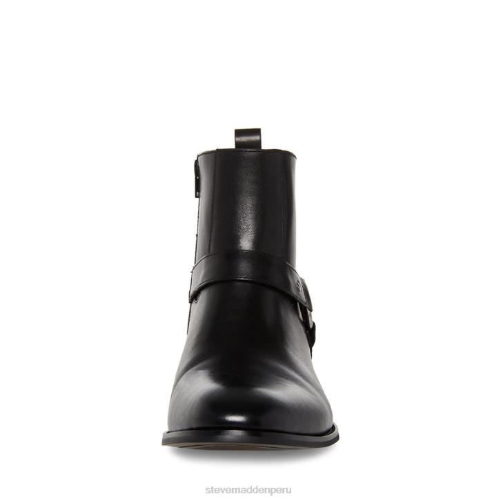 Steve Madden calzado hombres estrellarse 4DZJ932 cuero negro