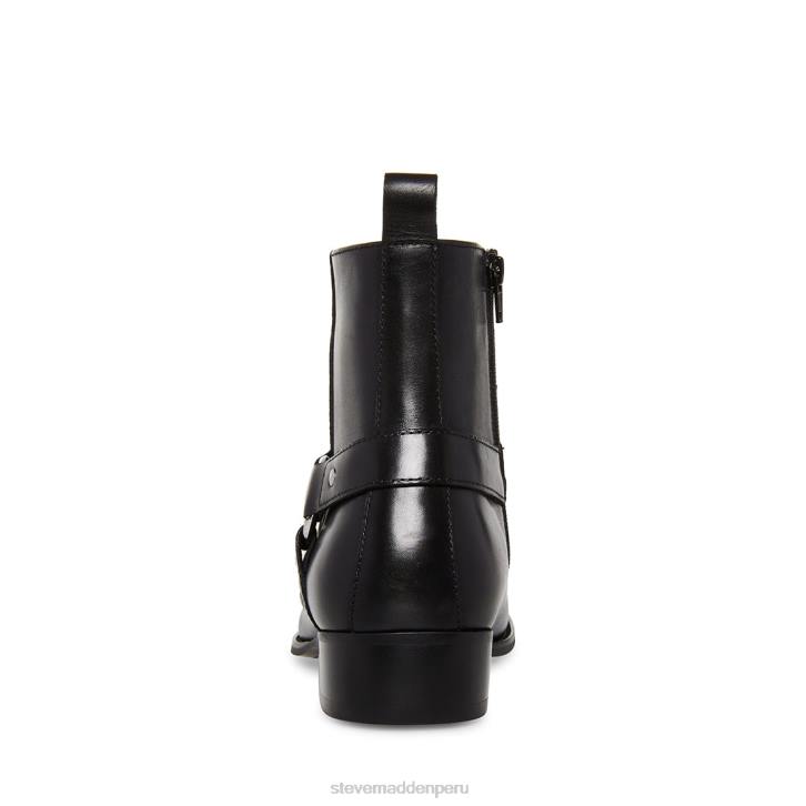 Steve Madden calzado hombres estrellarse 4DZJ932 cuero negro