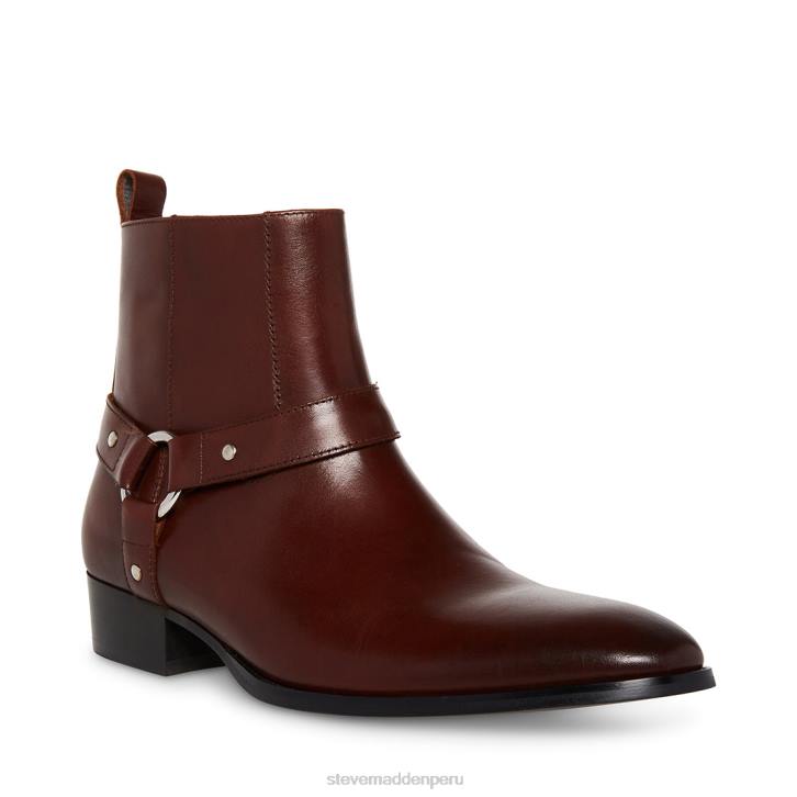 Steve Madden calzado hombres estrellarse 4DZJ947 cuero marrón