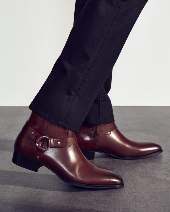 Steve Madden calzado hombres estrellarse 4DZJ947 cuero marrón