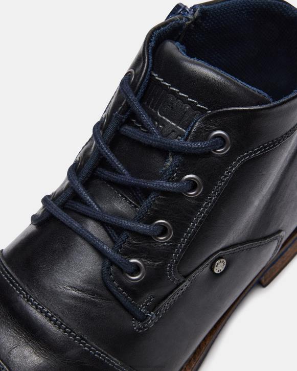 Steve Madden calzado hombres kramerr 4DZJ939 cuero negro
