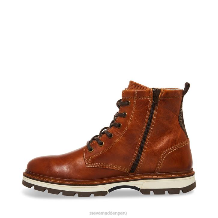 Steve Madden calzado hombres lucio 4DZJ973 cuero coñac