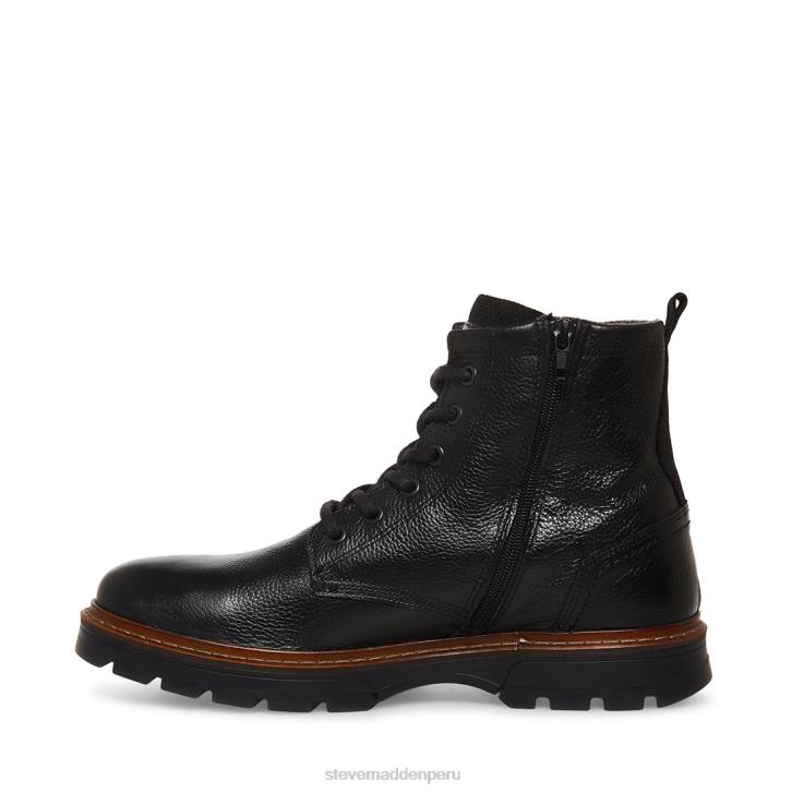 Steve Madden calzado hombres lucio 4DZJ974 cuero negro