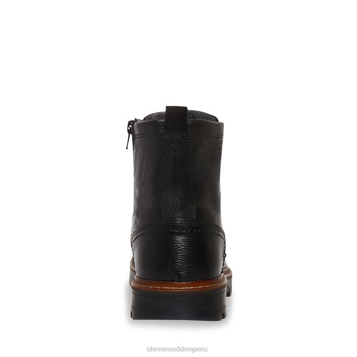 Steve Madden calzado hombres lucio 4DZJ974 cuero negro