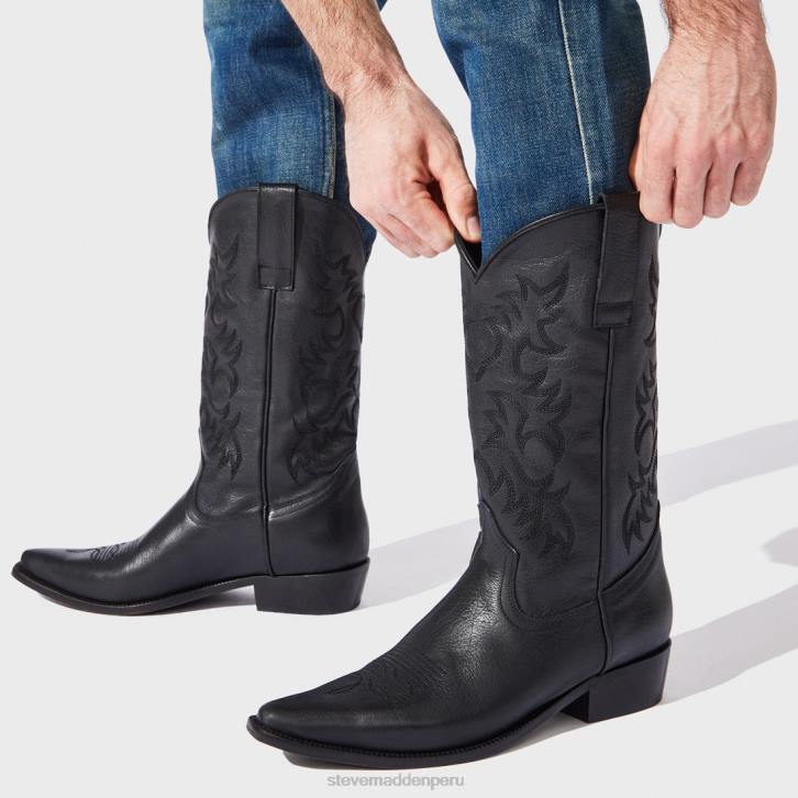 Steve Madden calzado hombres reyy 4DZJ943 cuero negro
