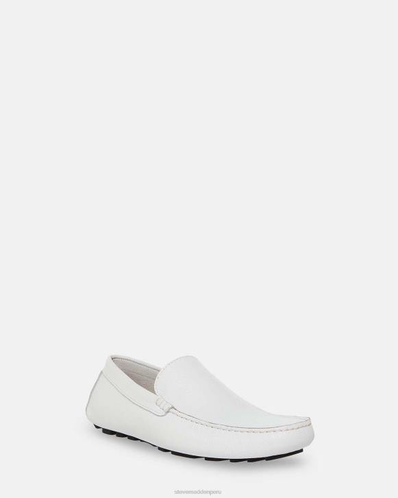 Steve Madden calzado hombres Bérgamo 4DZJ989 cuero blanco