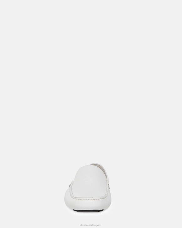 Steve Madden calzado hombres Bérgamo 4DZJ989 cuero blanco