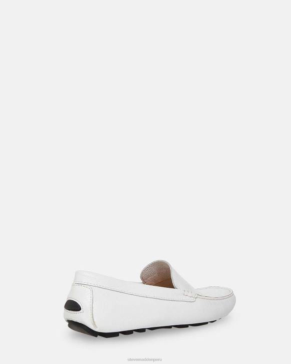 Steve Madden calzado hombres Bérgamo 4DZJ989 cuero blanco