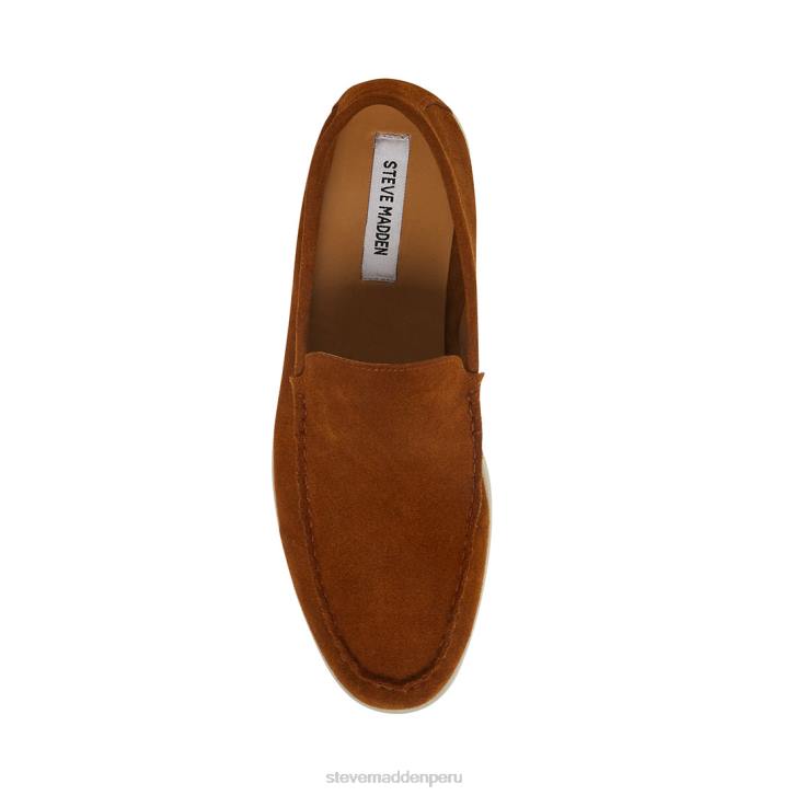 Steve Madden calzado hombres alondra 4DZJ994 gamuza coñac