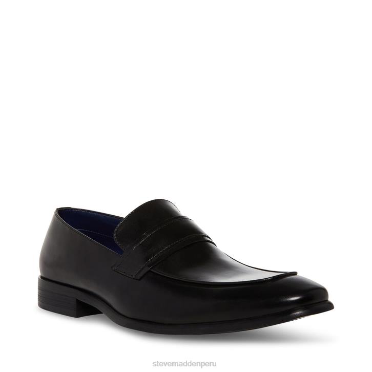 Steve Madden calzado hombres beaudón 4DZJ1030 cuero negro