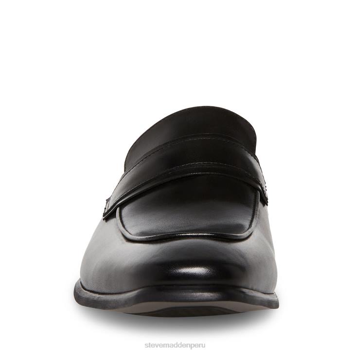 Steve Madden calzado hombres beaudón 4DZJ1030 cuero negro