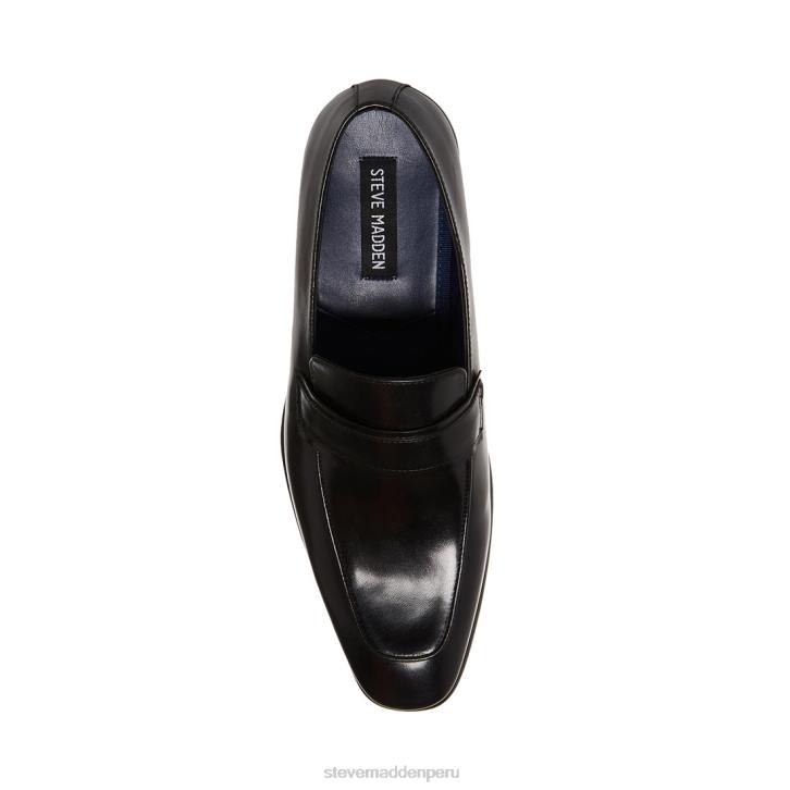 Steve Madden calzado hombres beaudón 4DZJ1030 cuero negro