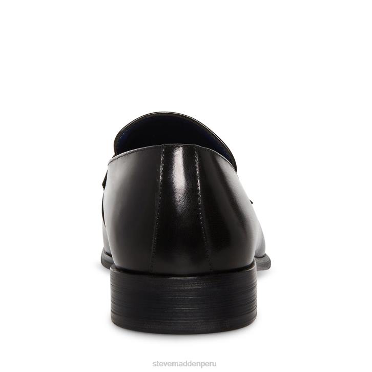 Steve Madden calzado hombres beaudón 4DZJ1030 cuero negro