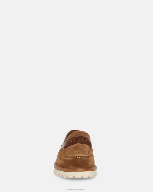 Steve Madden calzado hombres bentín 4DZJ1012 gamuza tabaco