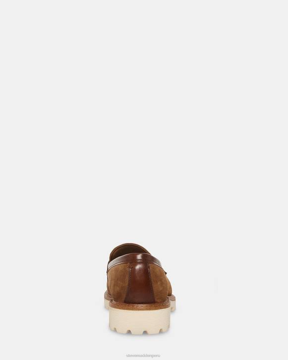 Steve Madden calzado hombres bentín 4DZJ1012 gamuza tabaco