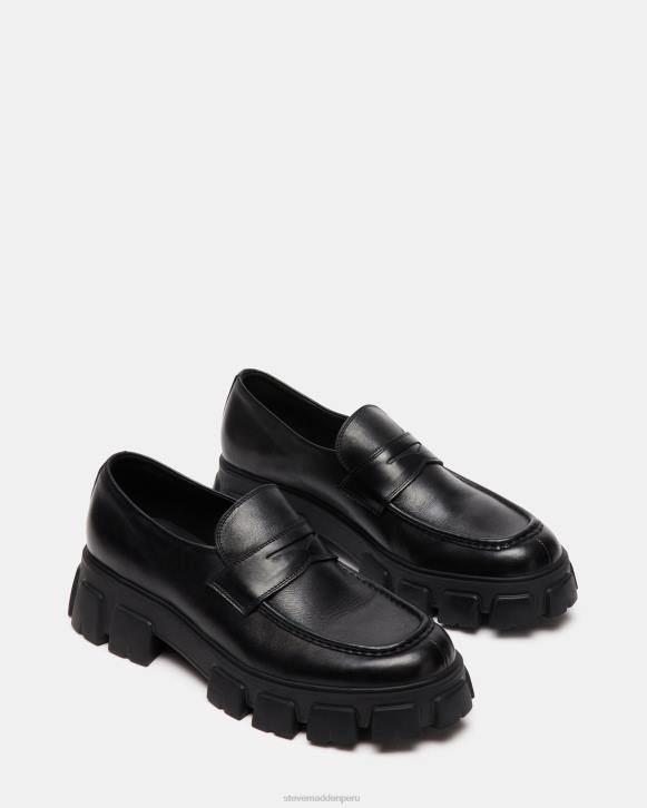 Steve Madden calzado hombres centro 4DZJ982 cuero negro