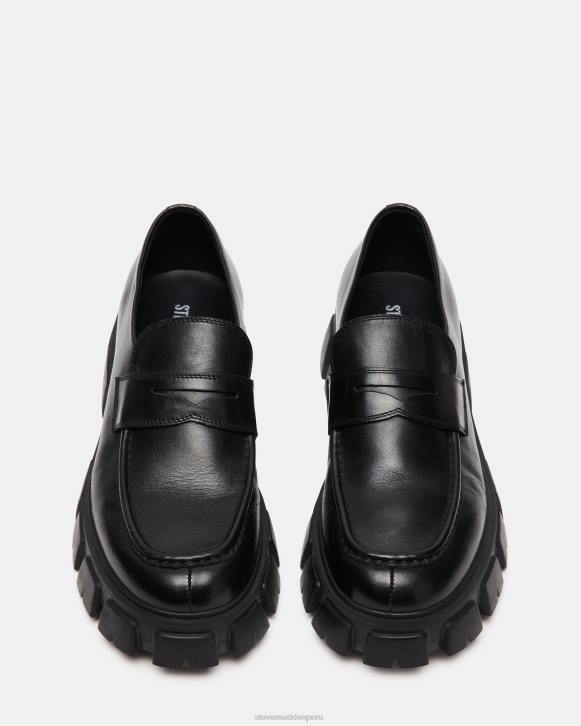 Steve Madden calzado hombres centro 4DZJ982 cuero negro