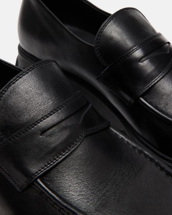Steve Madden calzado hombres centro 4DZJ982 cuero negro