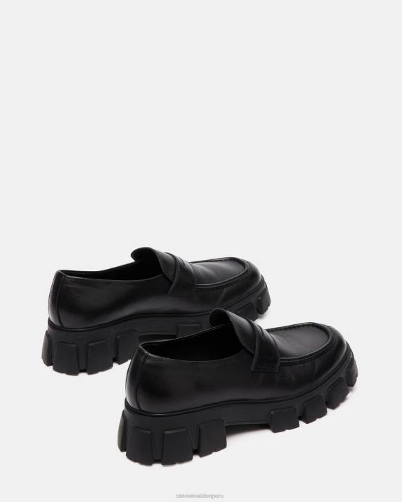 Steve Madden calzado hombres centro 4DZJ982 cuero negro