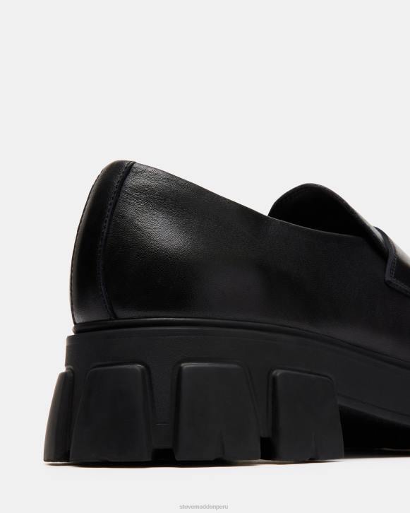 Steve Madden calzado hombres centro 4DZJ982 cuero negro