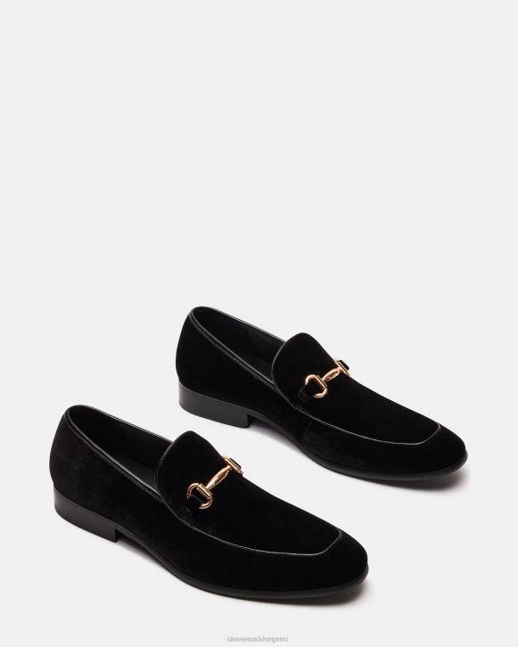 Steve Madden calzado hombres diego-v 4DZJ981 terciopelo negro