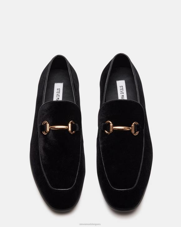 Steve Madden calzado hombres diego-v 4DZJ981 terciopelo negro