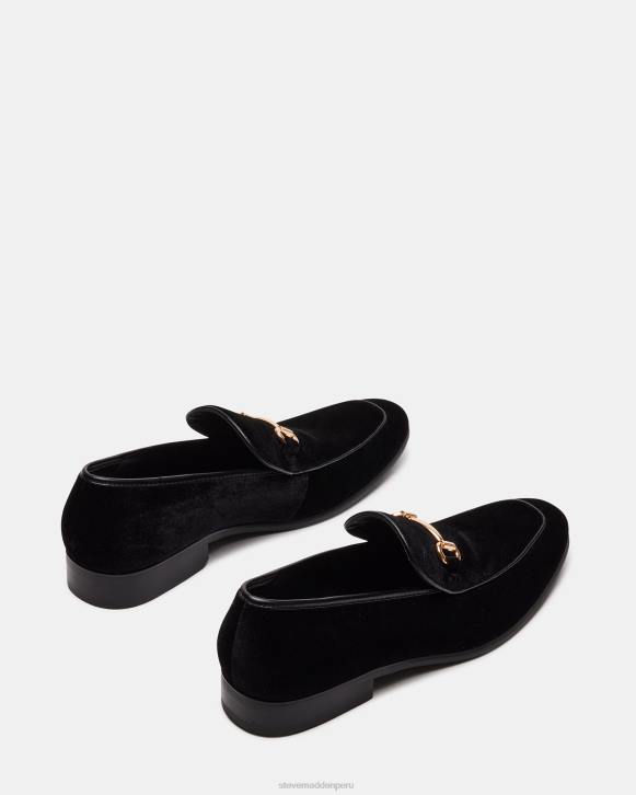 Steve Madden calzado hombres diego-v 4DZJ981 terciopelo negro