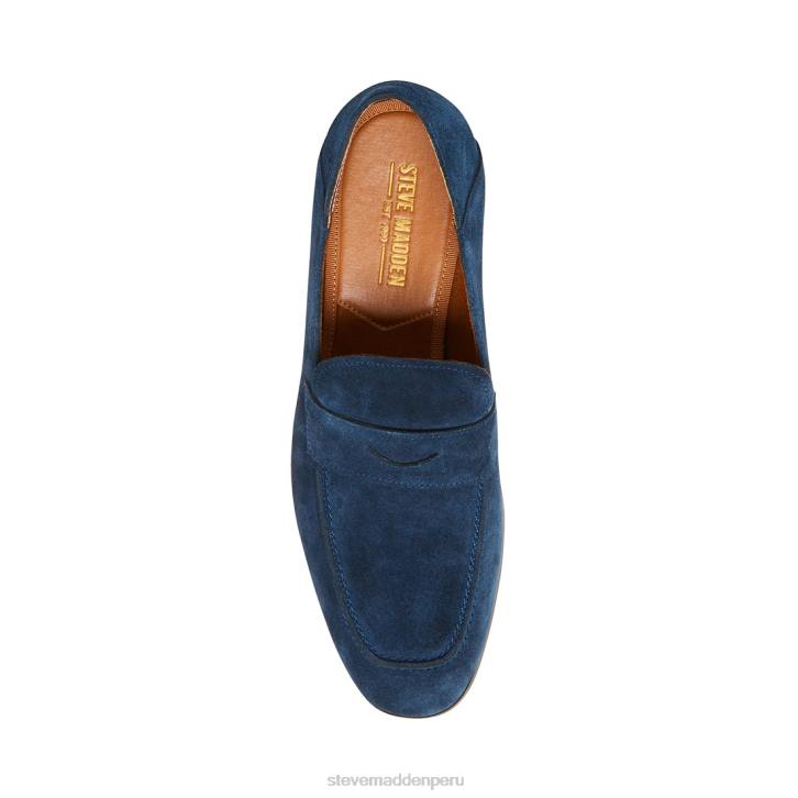 Steve Madden calzado hombres eddyson 4DZJ1003 gamuza azul marino