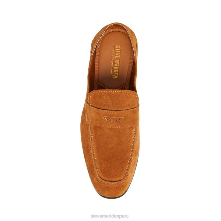 Steve Madden calzado hombres eddyson 4DZJ991 gamuza color canela