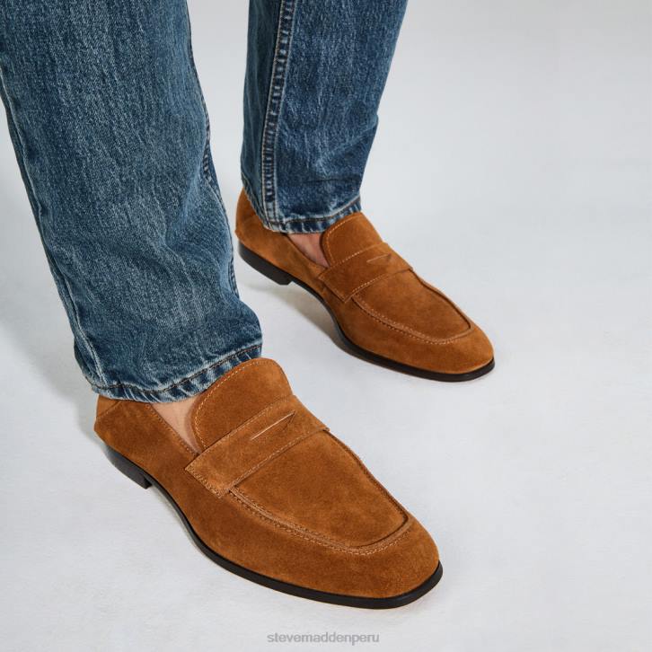 Steve Madden calzado hombres eddyson 4DZJ991 gamuza color canela