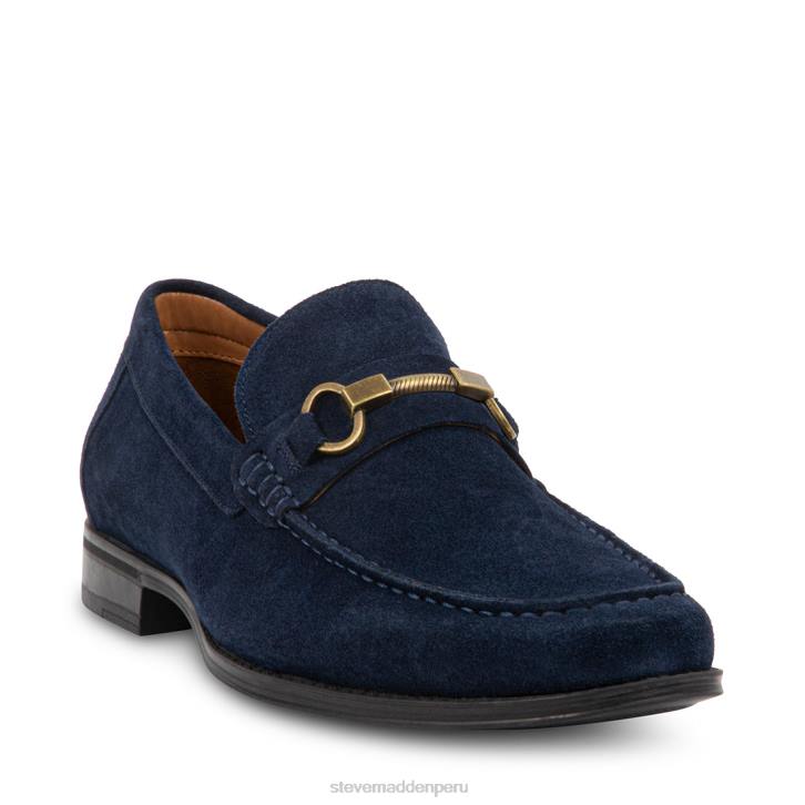 Steve Madden calzado hombres gaddis 4DZJ999 gamuza azul marino