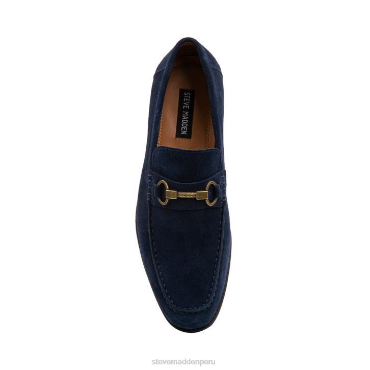 Steve Madden calzado hombres gaddis 4DZJ999 gamuza azul marino