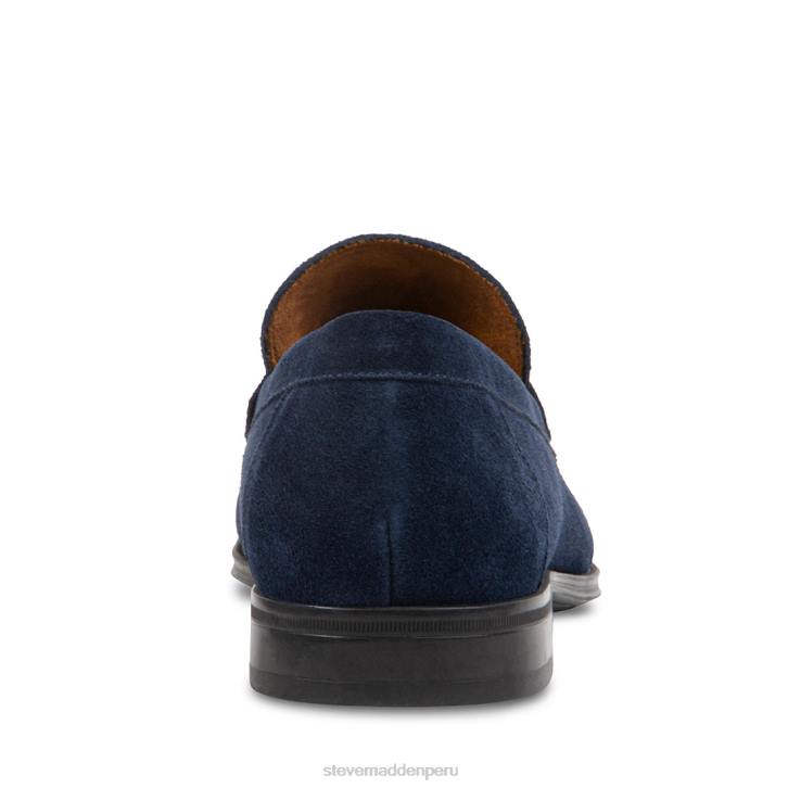 Steve Madden calzado hombres gaddis 4DZJ999 gamuza azul marino