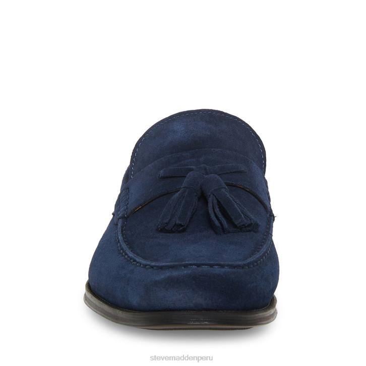 Steve Madden calzado hombres gollie 4DZJ1027 gamuza azul marino