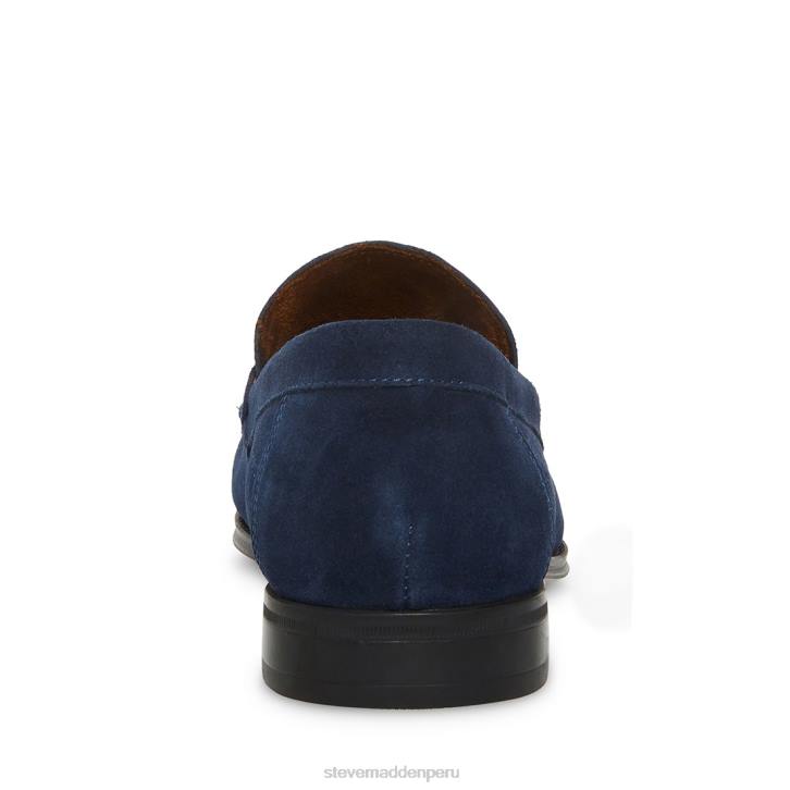 Steve Madden calzado hombres gollie 4DZJ1027 gamuza azul marino