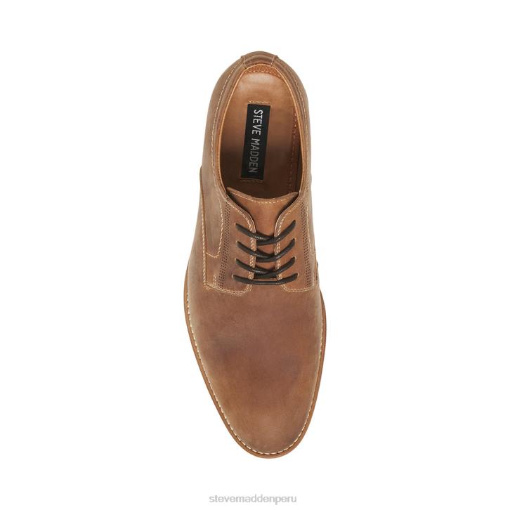 Steve Madden calzado hombres kación 4DZJ1026 cuero marrón